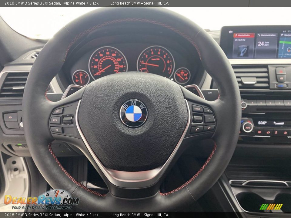 2018 BMW 3 Series 330i Sedan Alpine White / Black Photo #18