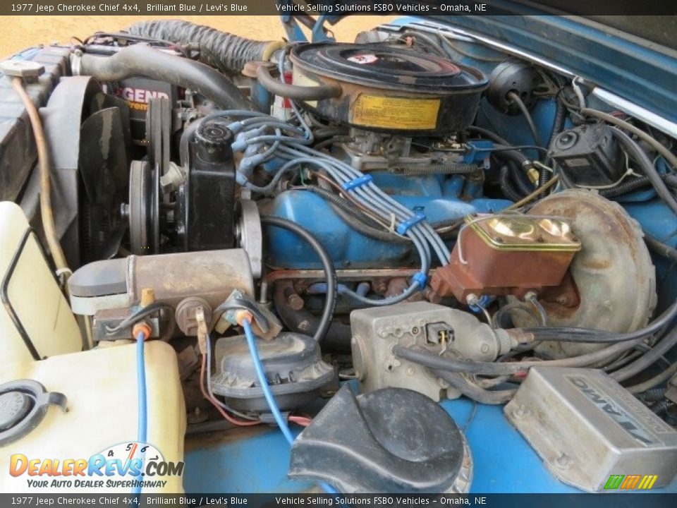 1977 Jeep Cherokee Chief 4x4 5.9 Liter OHV 16-Valve V8 Engine Photo #19