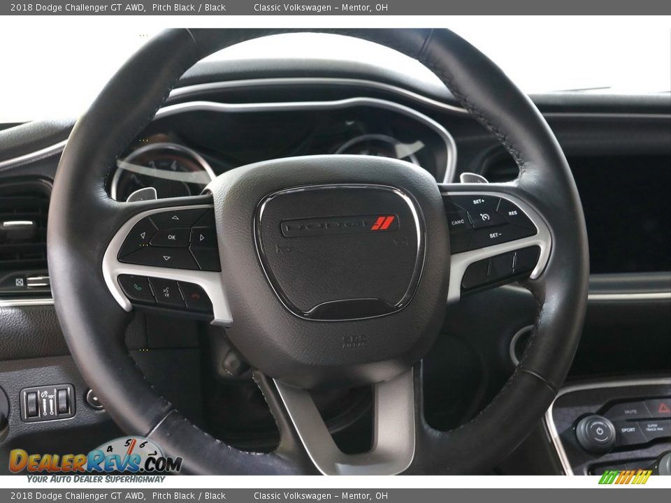 2018 Dodge Challenger GT AWD Pitch Black / Black Photo #7