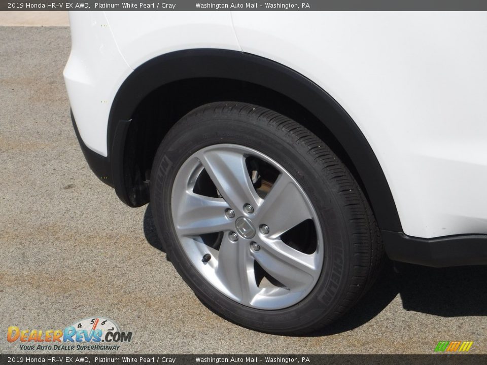 2019 Honda HR-V EX AWD Platinum White Pearl / Gray Photo #3
