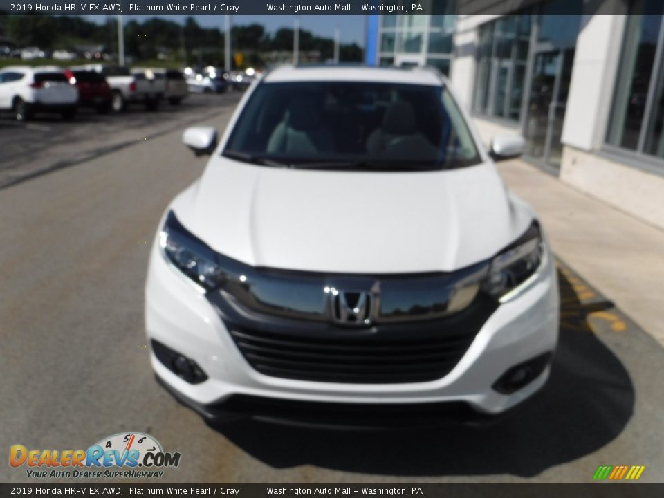 2019 Honda HR-V EX AWD Platinum White Pearl / Gray Photo #5