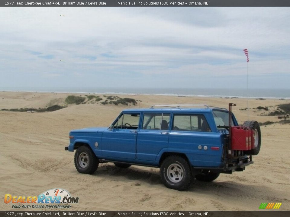 Brilliant Blue 1977 Jeep Cherokee Chief 4x4 Photo #28