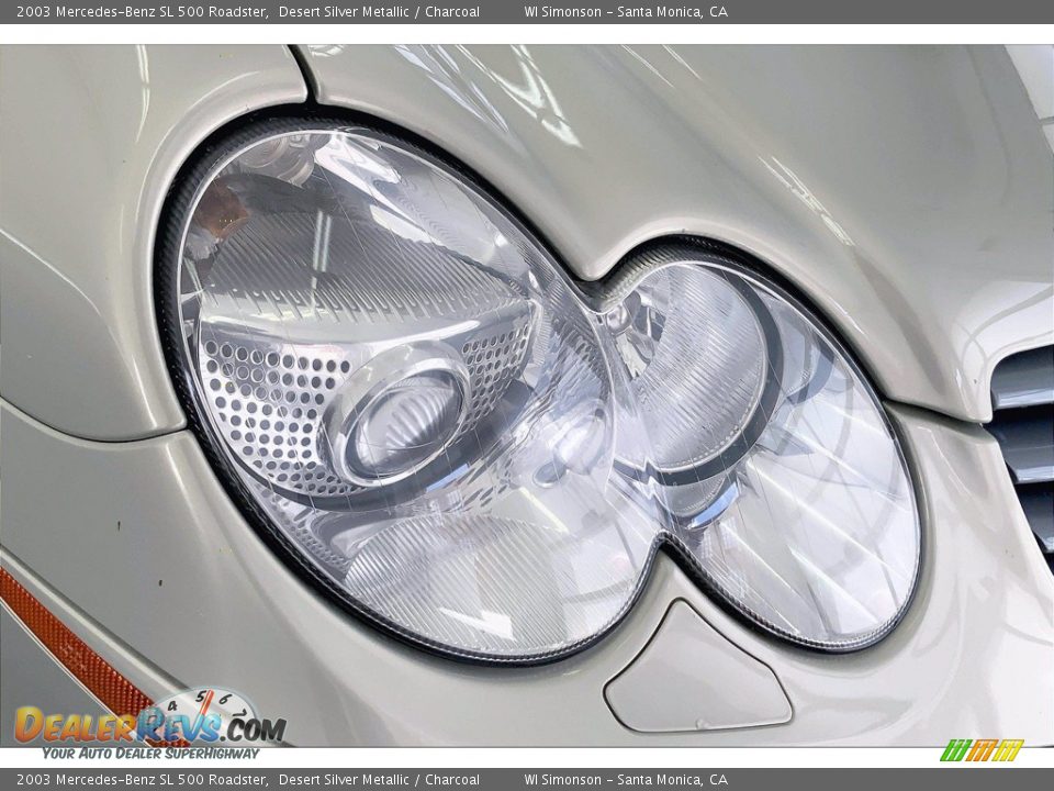 2003 Mercedes-Benz SL 500 Roadster Desert Silver Metallic / Charcoal Photo #23