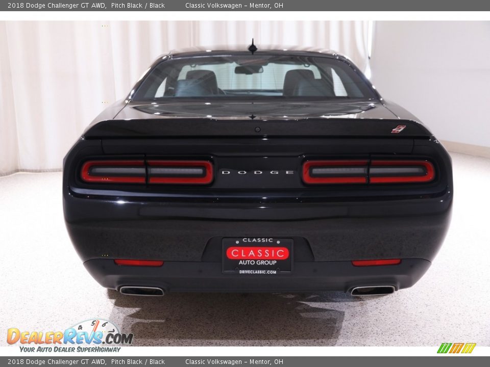 2018 Dodge Challenger GT AWD Pitch Black / Black Photo #20