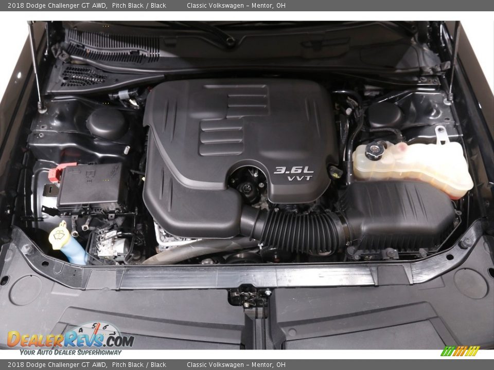 2018 Dodge Challenger GT AWD Pitch Black / Black Photo #21
