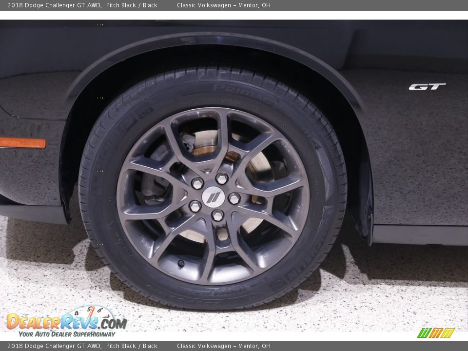 2018 Dodge Challenger GT AWD Pitch Black / Black Photo #22