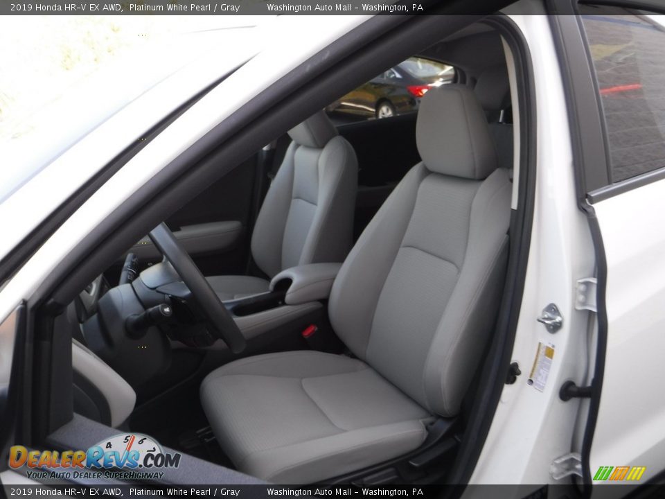 2019 Honda HR-V EX AWD Platinum White Pearl / Gray Photo #15