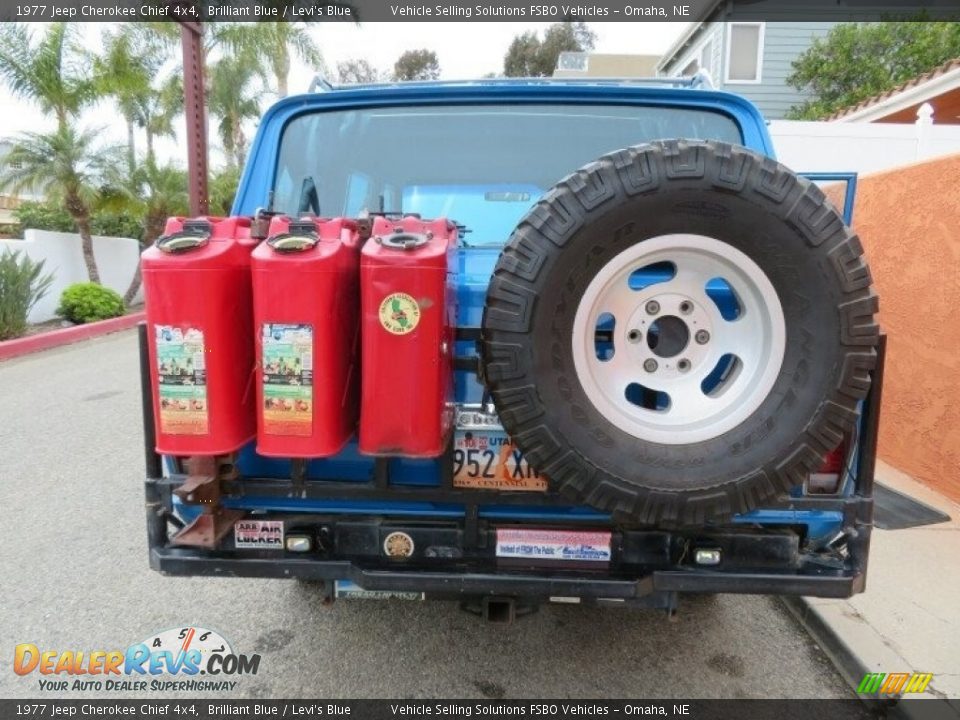 1977 Jeep Cherokee Chief 4x4 Brilliant Blue / Levi's Blue Photo #36