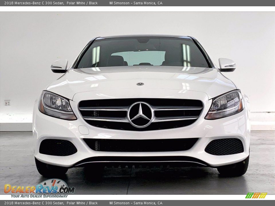 2018 Mercedes-Benz C 300 Sedan Polar White / Black Photo #2