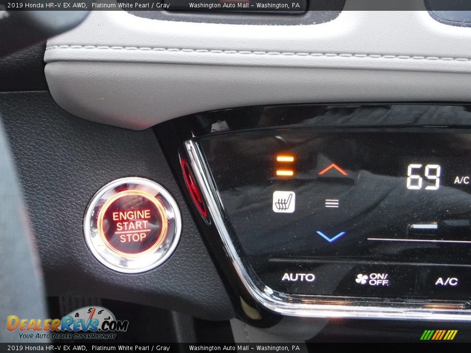 2019 Honda HR-V EX AWD Platinum White Pearl / Gray Photo #19