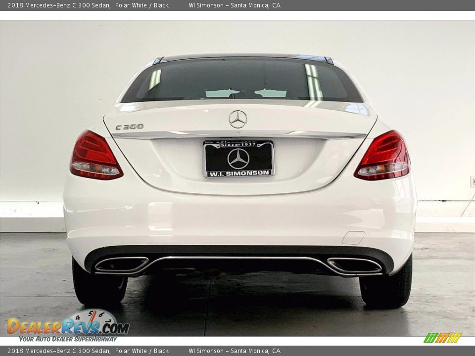 2018 Mercedes-Benz C 300 Sedan Polar White / Black Photo #3