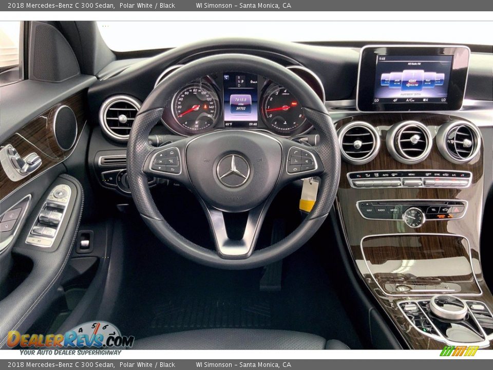 2018 Mercedes-Benz C 300 Sedan Polar White / Black Photo #4