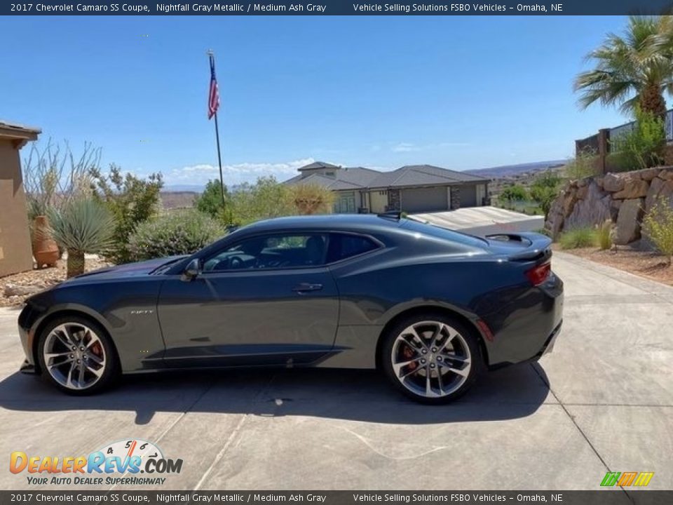 2017 Chevrolet Camaro SS Coupe Nightfall Gray Metallic / Medium Ash Gray Photo #1