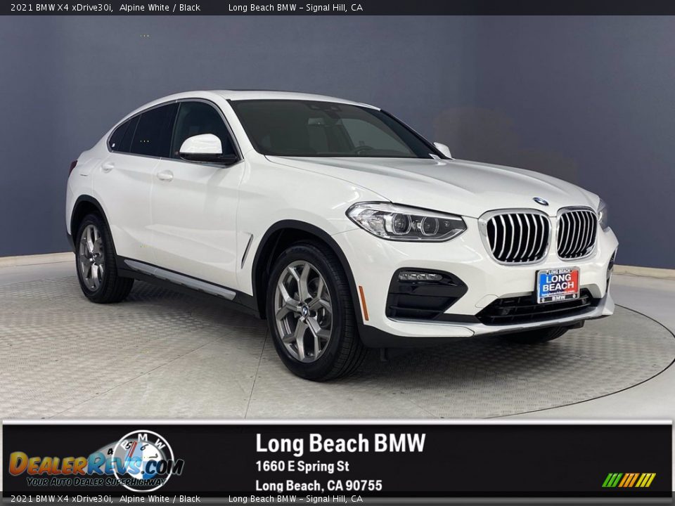 2021 BMW X4 xDrive30i Alpine White / Black Photo #1