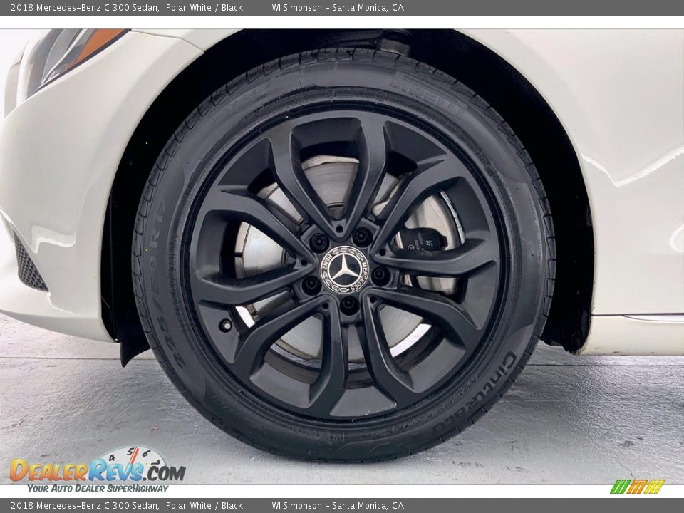 2018 Mercedes-Benz C 300 Sedan Polar White / Black Photo #8