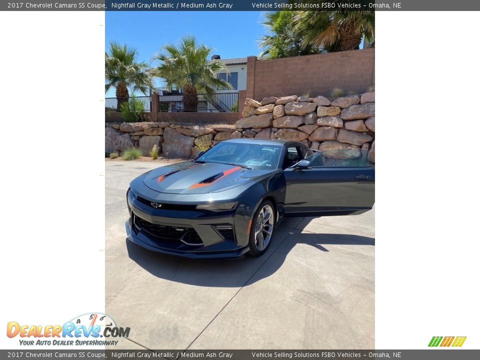 2017 Chevrolet Camaro SS Coupe Nightfall Gray Metallic / Medium Ash Gray Photo #7