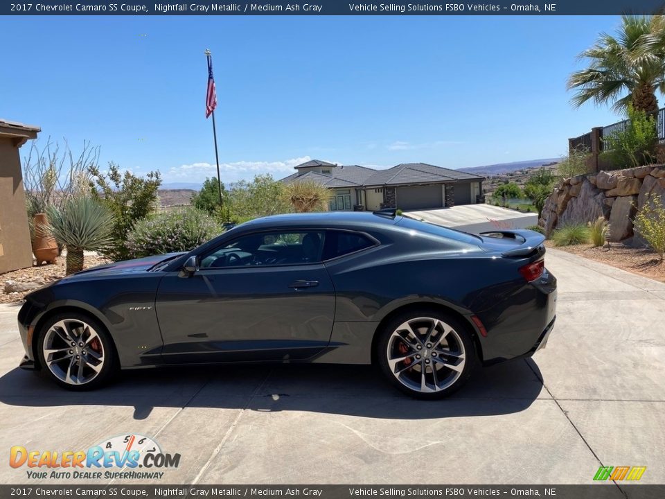 2017 Chevrolet Camaro SS Coupe Nightfall Gray Metallic / Medium Ash Gray Photo #11