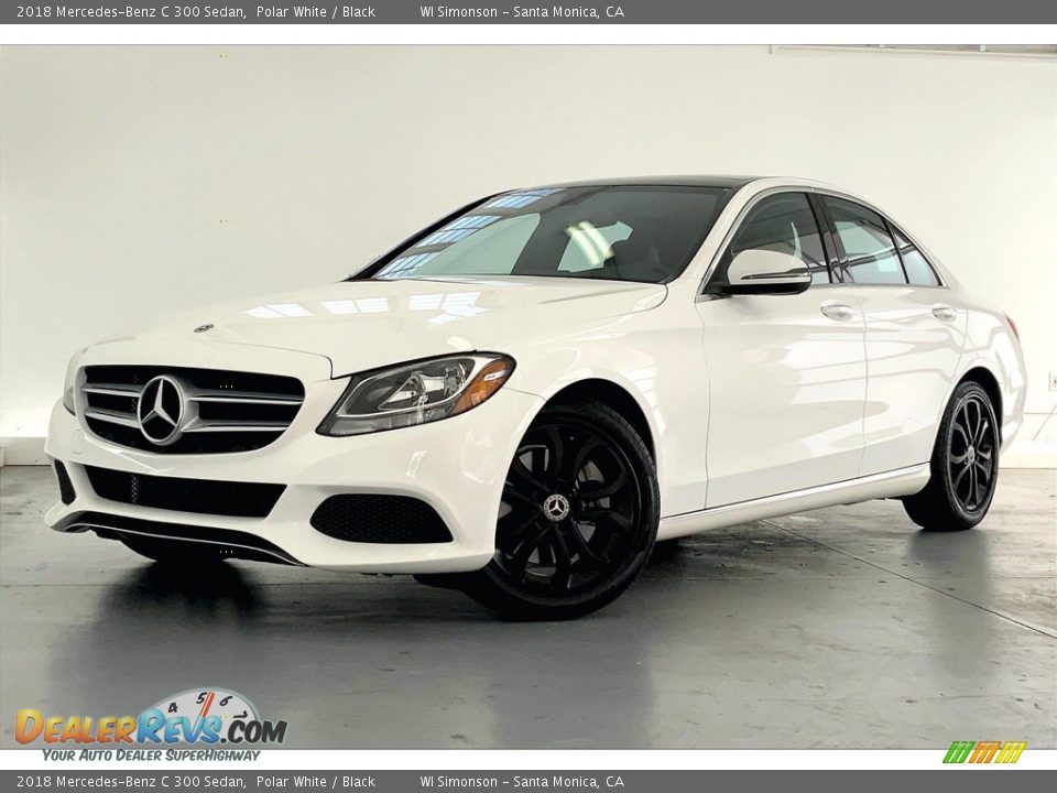 2018 Mercedes-Benz C 300 Sedan Polar White / Black Photo #12