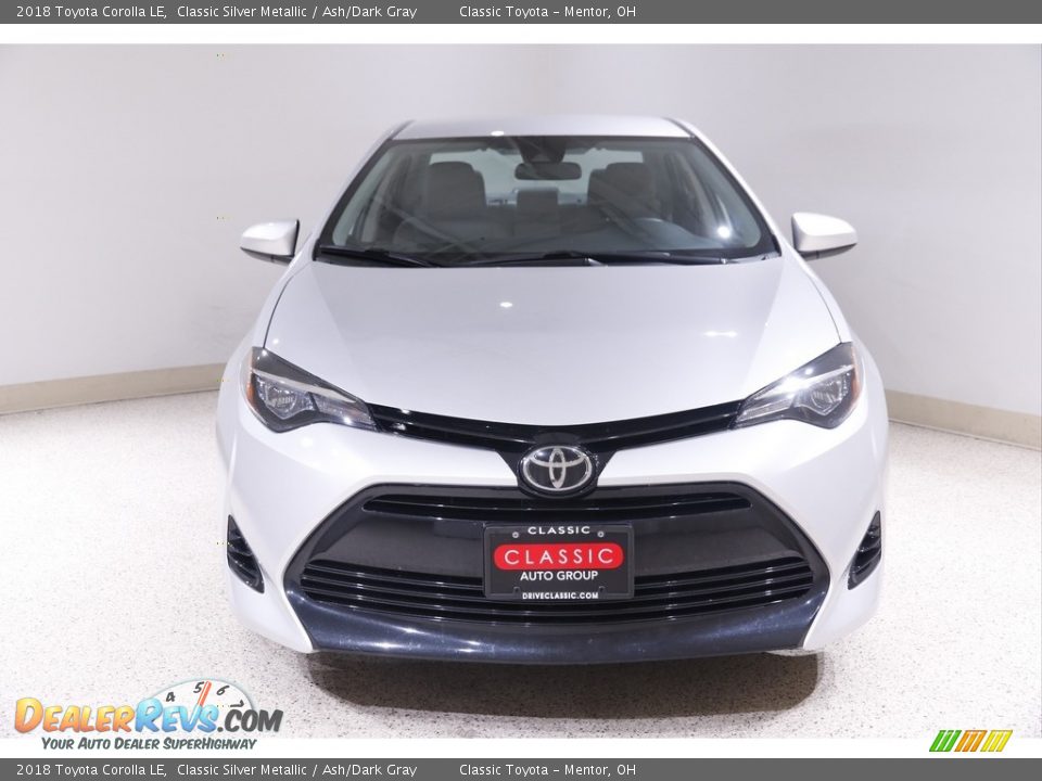 2018 Toyota Corolla LE Classic Silver Metallic / Ash/Dark Gray Photo #2