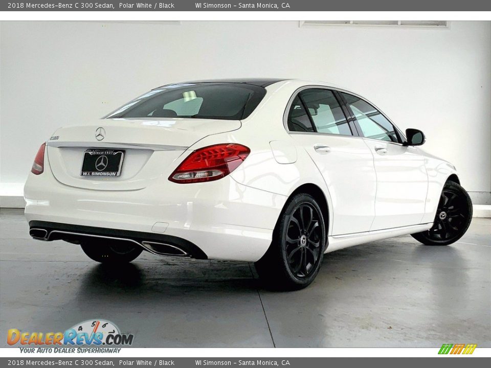 2018 Mercedes-Benz C 300 Sedan Polar White / Black Photo #13