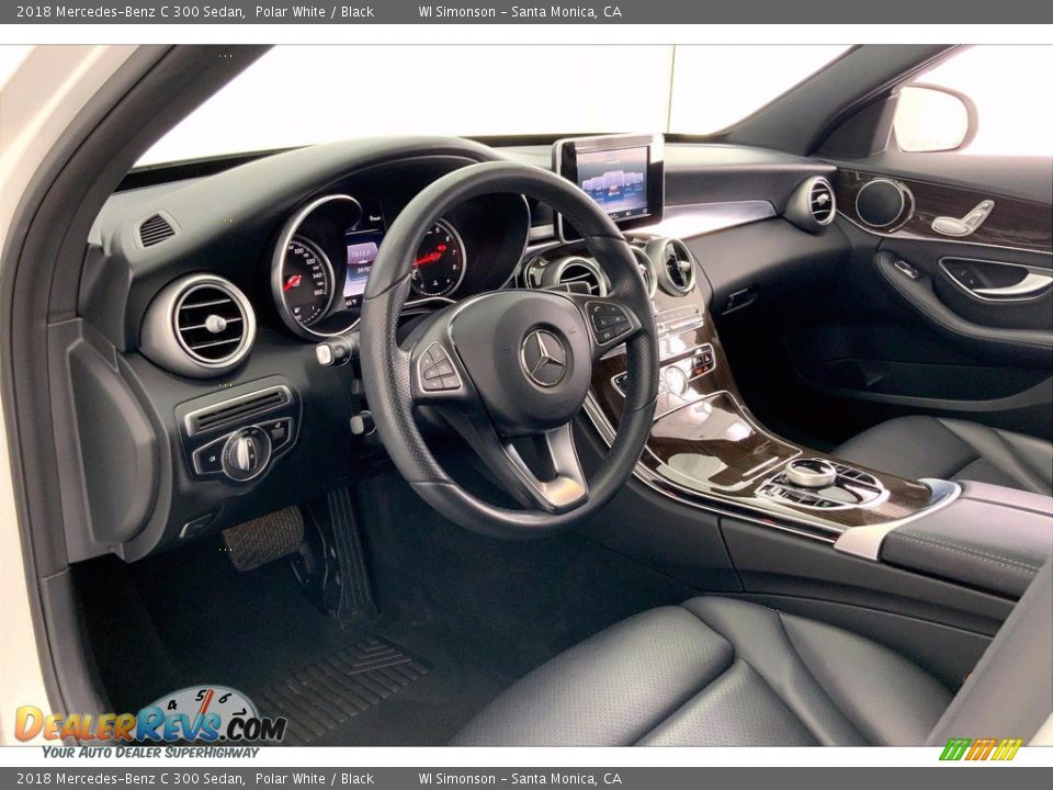 2018 Mercedes-Benz C 300 Sedan Polar White / Black Photo #14