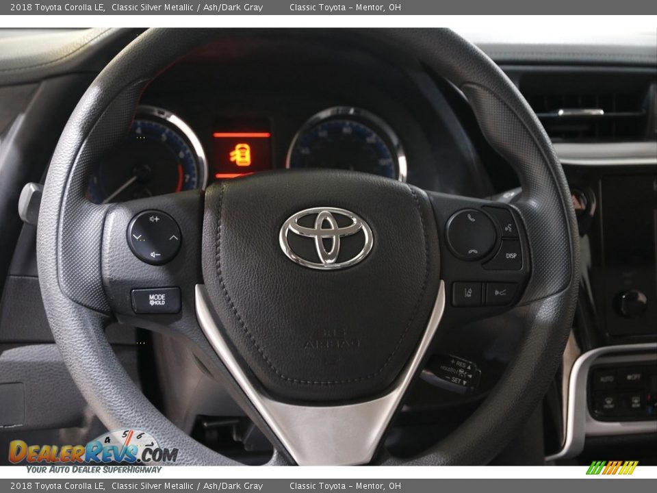 2018 Toyota Corolla LE Classic Silver Metallic / Ash/Dark Gray Photo #7