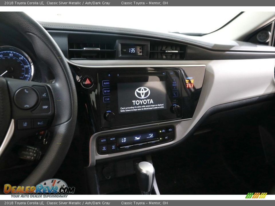 2018 Toyota Corolla LE Classic Silver Metallic / Ash/Dark Gray Photo #9