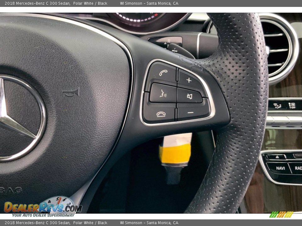 2018 Mercedes-Benz C 300 Sedan Polar White / Black Photo #22