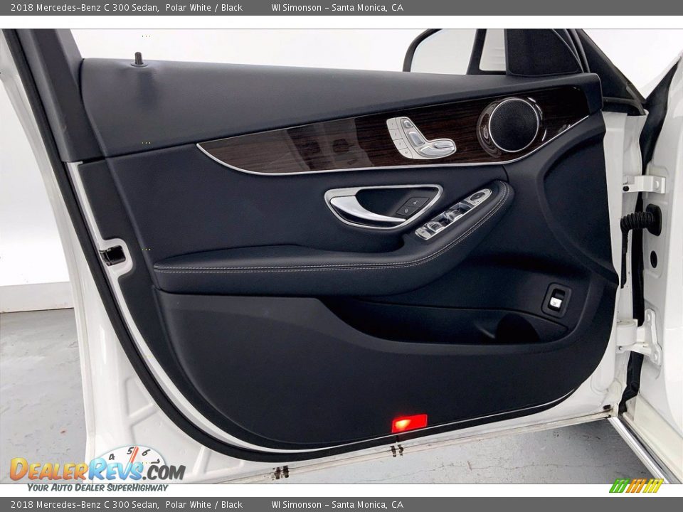2018 Mercedes-Benz C 300 Sedan Polar White / Black Photo #26
