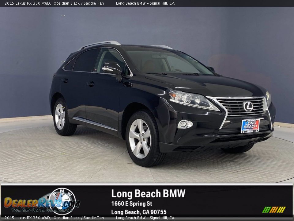 2015 Lexus RX 350 AWD Obsidian Black / Saddle Tan Photo #1