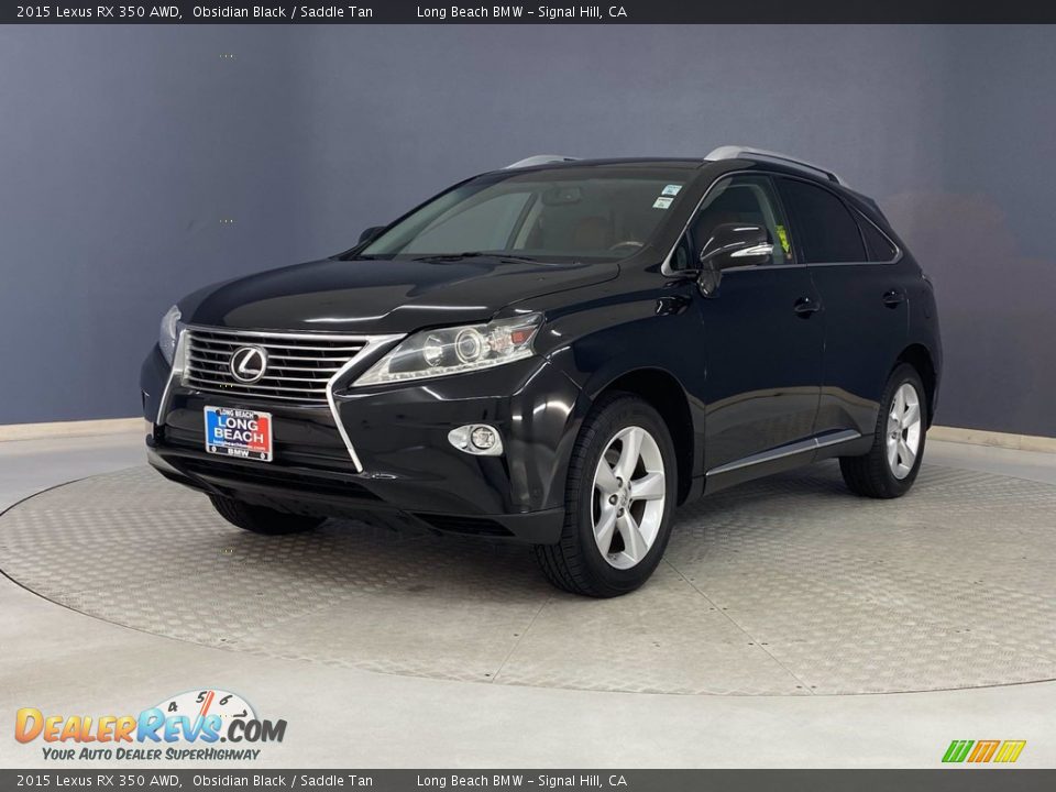 2015 Lexus RX 350 AWD Obsidian Black / Saddle Tan Photo #3