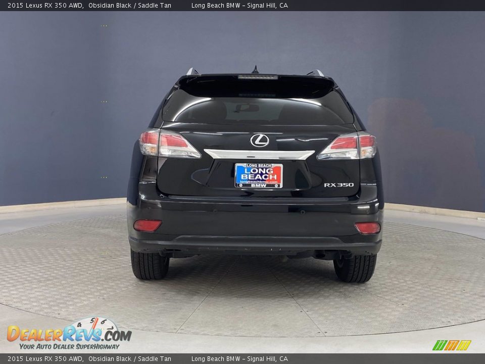 2015 Lexus RX 350 AWD Obsidian Black / Saddle Tan Photo #4