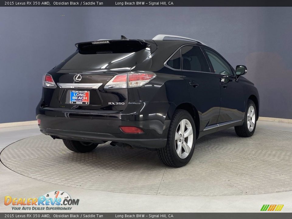 2015 Lexus RX 350 AWD Obsidian Black / Saddle Tan Photo #5