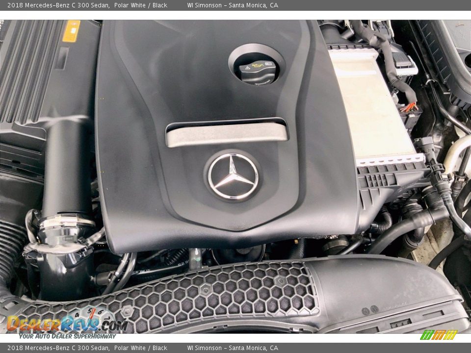 2018 Mercedes-Benz C 300 Sedan Polar White / Black Photo #32
