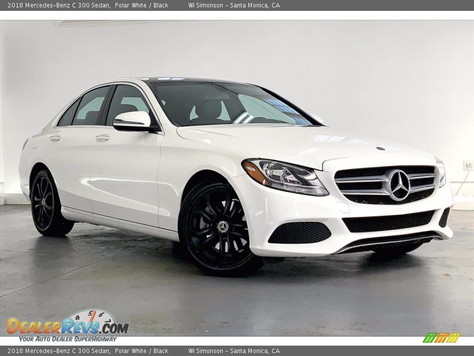 2018 Mercedes-Benz C 300 Sedan Polar White / Black Photo #34