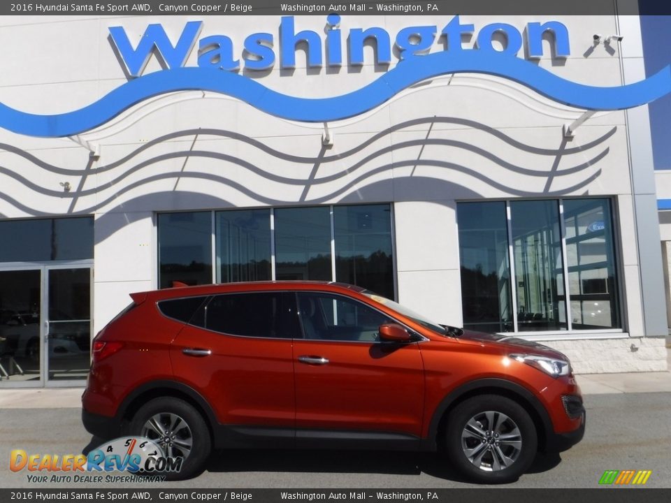 2016 Hyundai Santa Fe Sport AWD Canyon Copper / Beige Photo #1