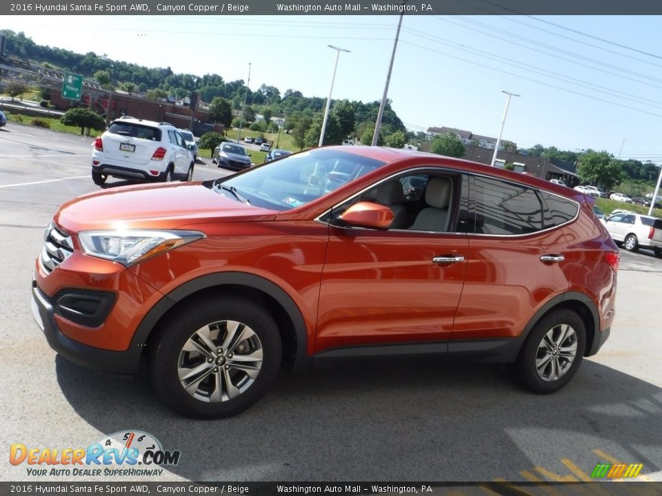 2016 Hyundai Santa Fe Sport AWD Canyon Copper / Beige Photo #5