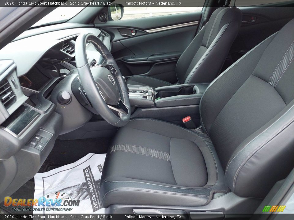 2020 Honda Civic Sport Hatchback Sonic Gray Pearl / Black Photo #10