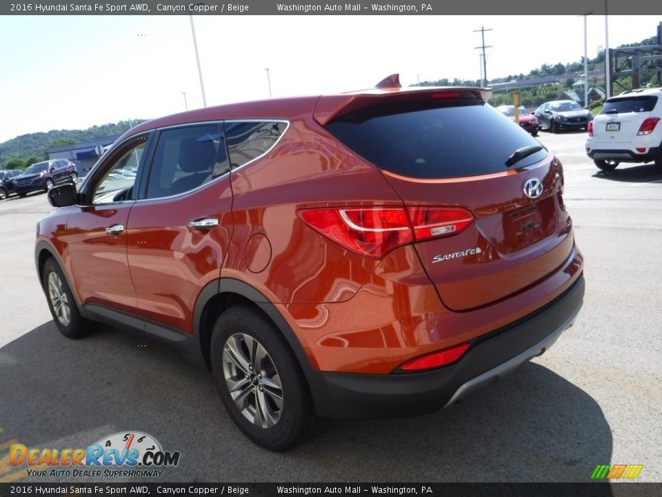 2016 Hyundai Santa Fe Sport AWD Canyon Copper / Beige Photo #6