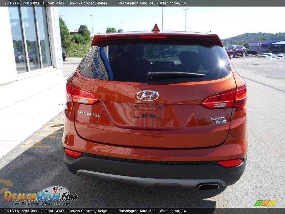 2016 Hyundai Santa Fe Sport AWD Canyon Copper / Beige Photo #7