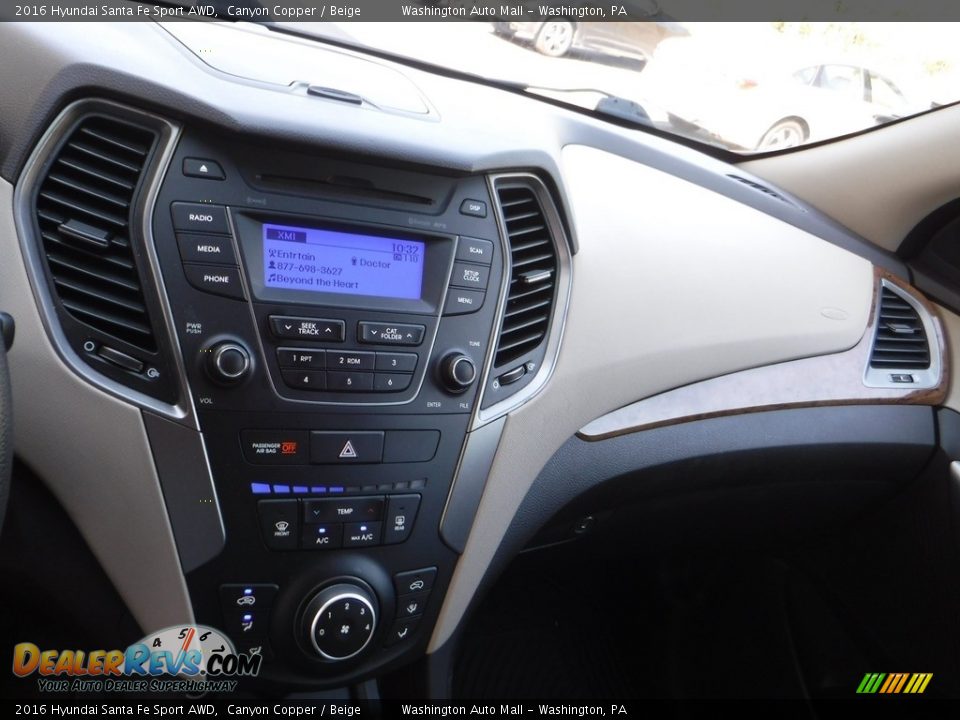 2016 Hyundai Santa Fe Sport AWD Canyon Copper / Beige Photo #16