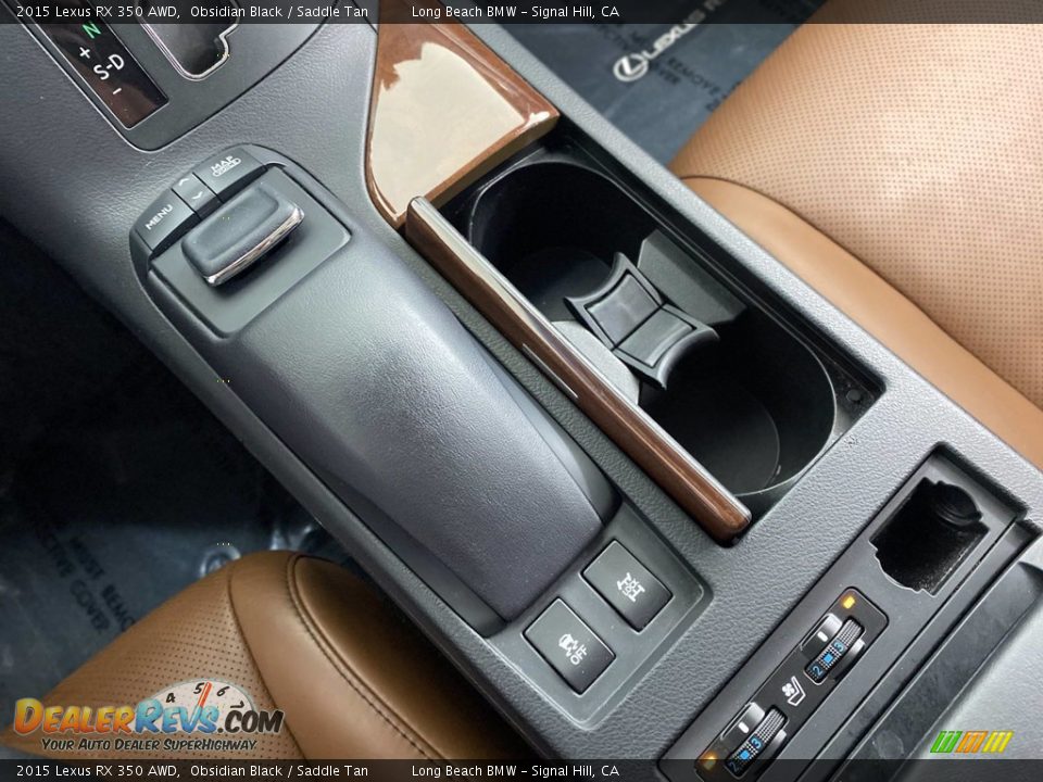 2015 Lexus RX 350 AWD Obsidian Black / Saddle Tan Photo #27