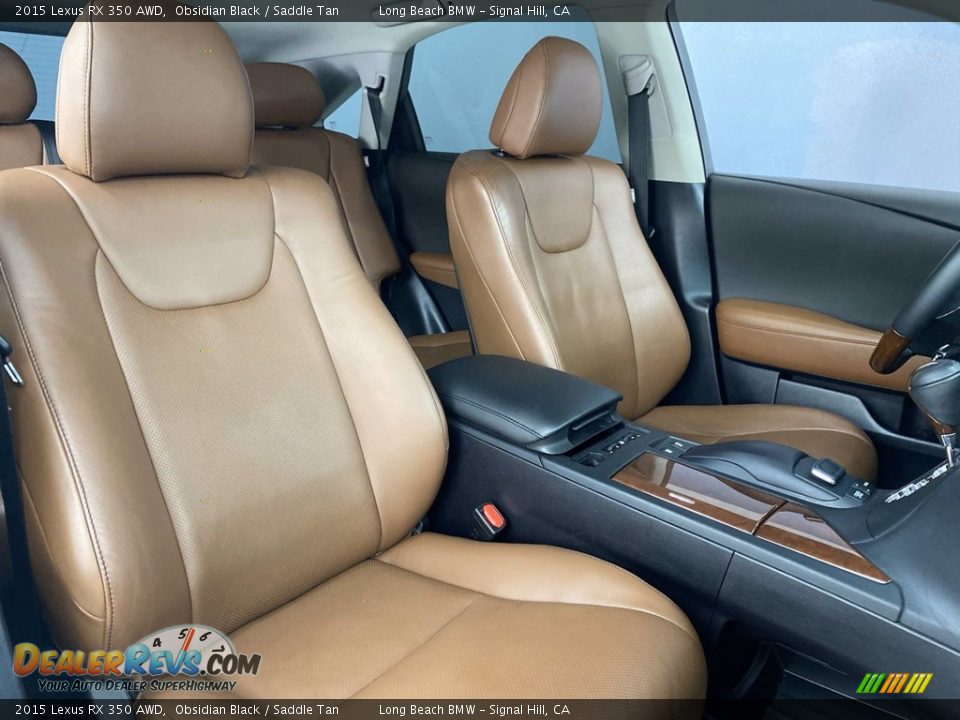 2015 Lexus RX 350 AWD Obsidian Black / Saddle Tan Photo #33