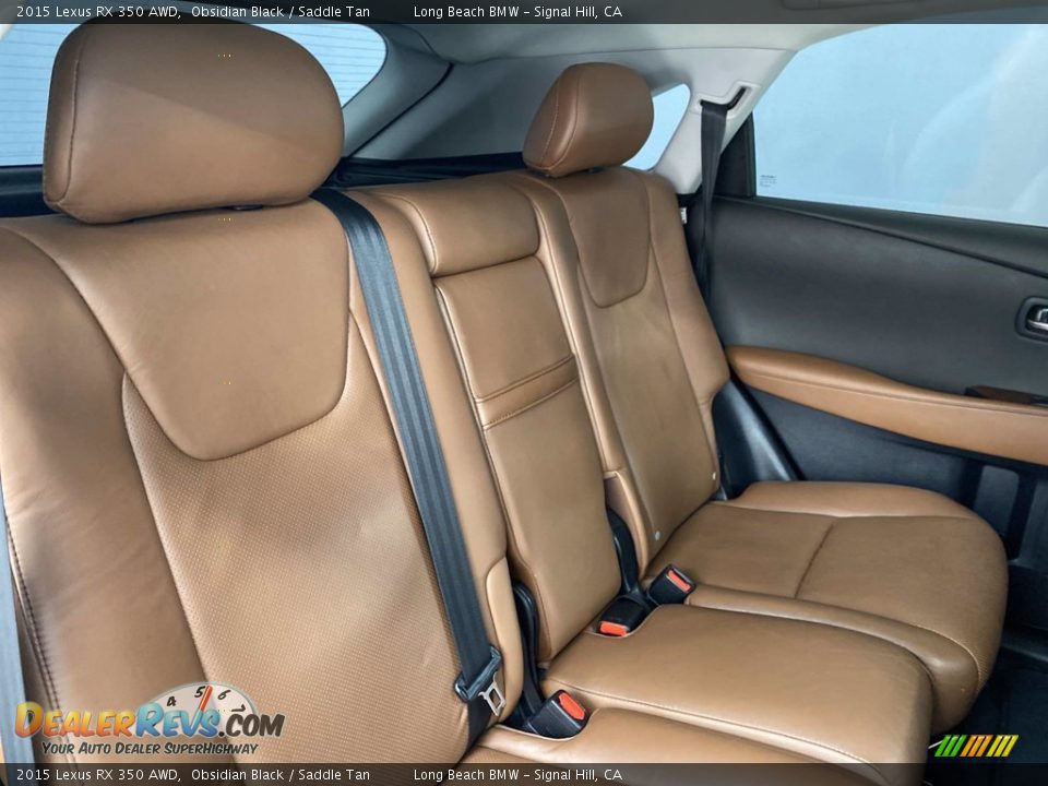 2015 Lexus RX 350 AWD Obsidian Black / Saddle Tan Photo #35