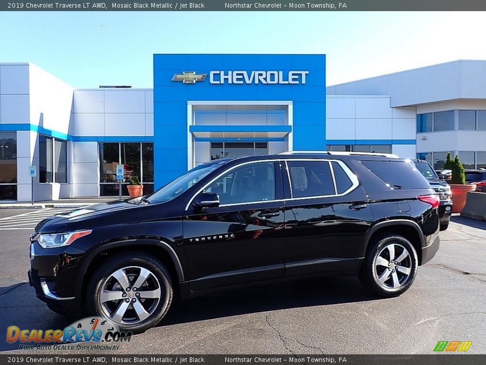 2019 Chevrolet Traverse LT AWD Mosaic Black Metallic / Jet Black Photo #1
