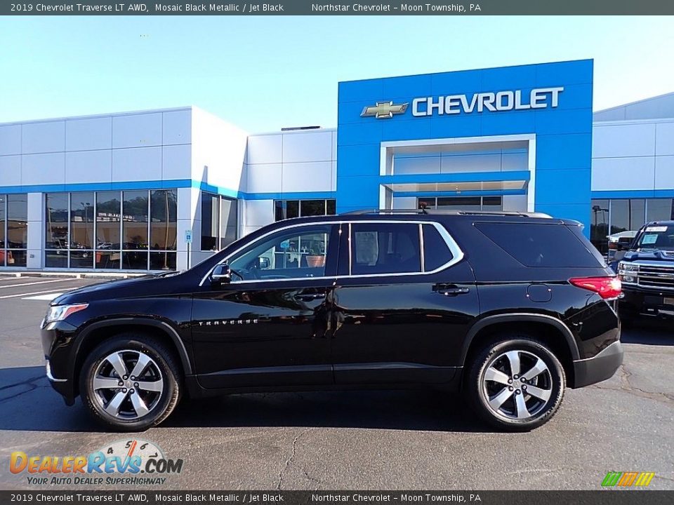 2019 Chevrolet Traverse LT AWD Mosaic Black Metallic / Jet Black Photo #3