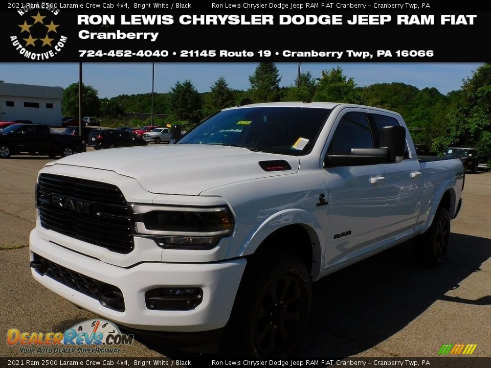 2021 Ram 2500 Laramie Crew Cab 4x4 Bright White / Black Photo #1