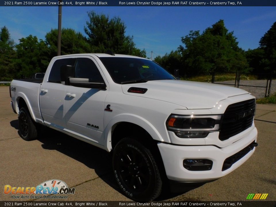 2021 Ram 2500 Laramie Crew Cab 4x4 Bright White / Black Photo #3