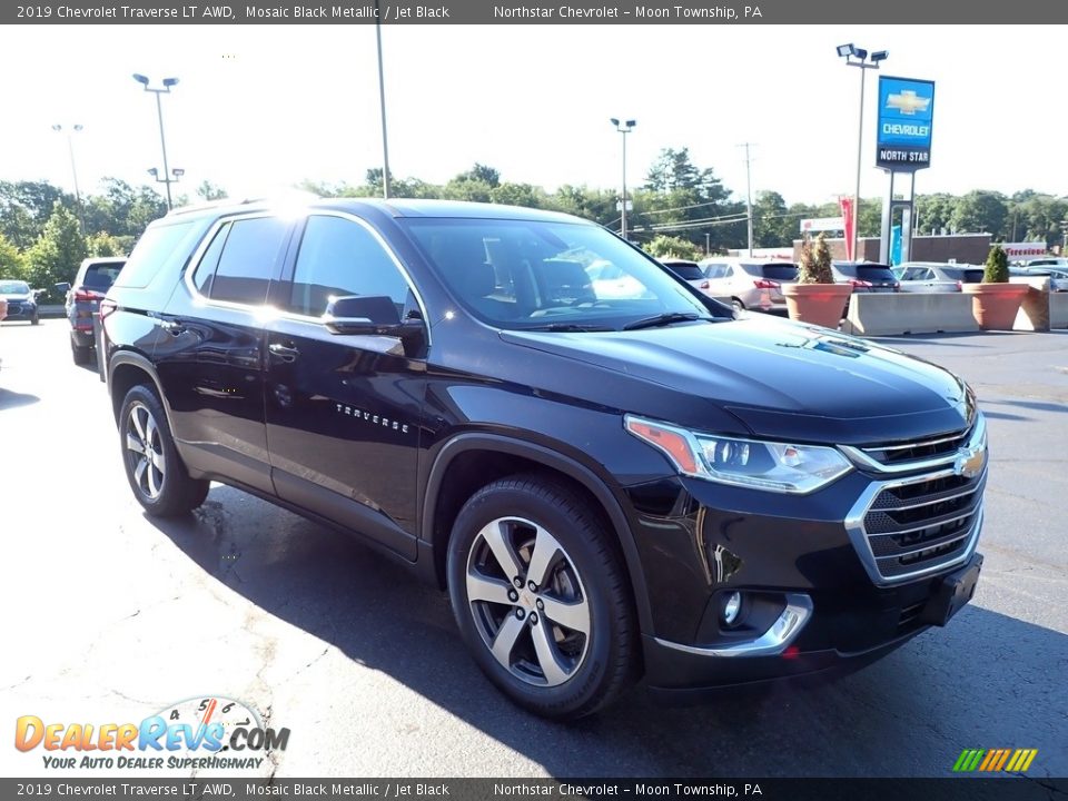 2019 Chevrolet Traverse LT AWD Mosaic Black Metallic / Jet Black Photo #11