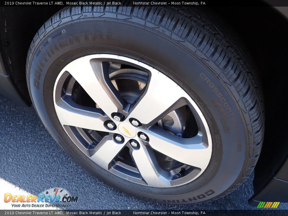 2019 Chevrolet Traverse LT AWD Mosaic Black Metallic / Jet Black Photo #14